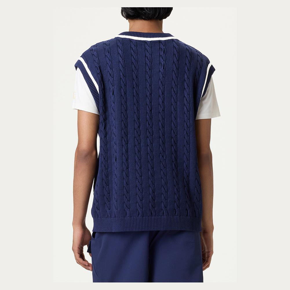 Mens Baseline Cable Knit Tennis Vest Apparel Fila