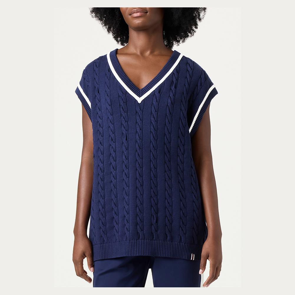 Mens Baseline Cable Knit Tennis Vest Apparel Fila