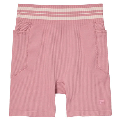 Women`s Lucky Ace Seamless Tennis Bike Short Lilas and Gardenia Apparel Fila