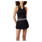 Womens Challenger Seamless Polo Tennis Tank Black and Gardenia Apparel Fila
