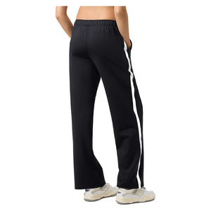 Womens Break Point Impact Tennis Pant Black and Gardenia Apparel Fila