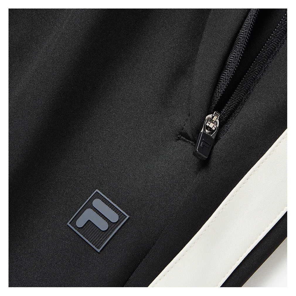 Womens Break Point Impact Tennis Pant Black and Gardenia Apparel Fila