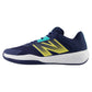 Men`s 696v6 2E Width Tennis Shoes White and Clementine Footwear New Balance