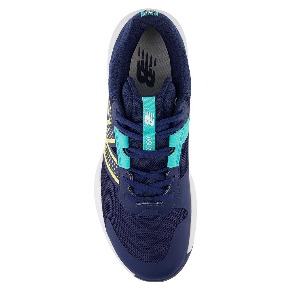 Men`s 696v6 D Width Tennis Shoes White and Clementine Footwear New Balance