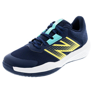 Men`s 696v6 2E Width Tennis Shoes White and Clementine Footwear New Balance