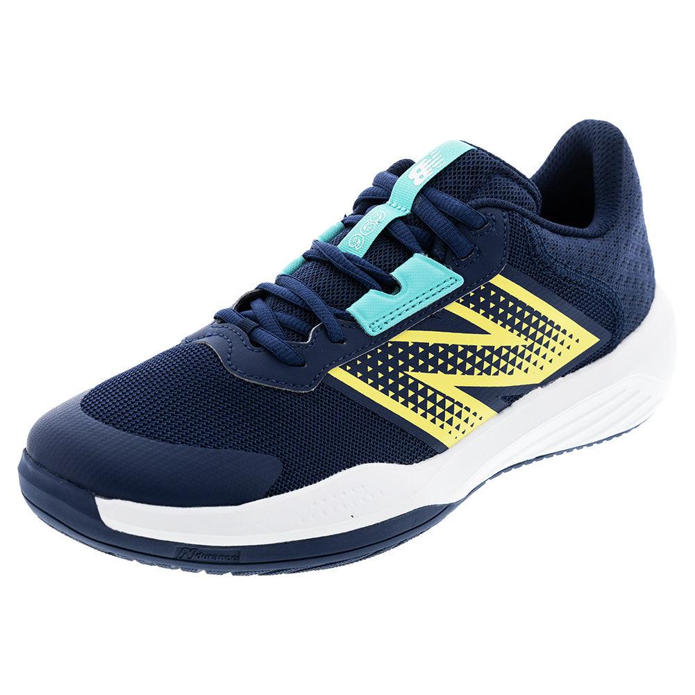 Men`s 696v6 D Width Tennis Shoes White and Clementine Footwear New Balance