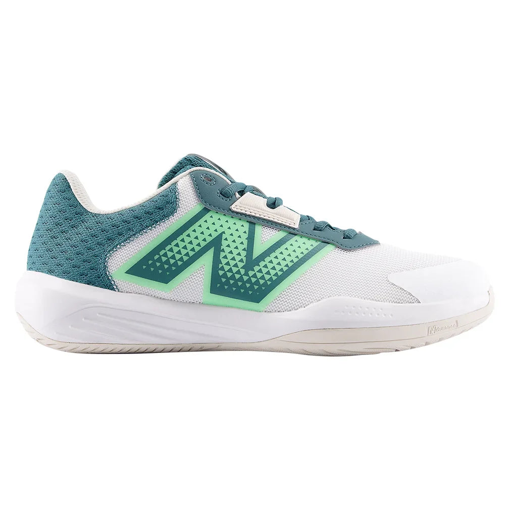 Men`s 696v6 2E Width Tennis Shoes White and Green Footwear New Balance