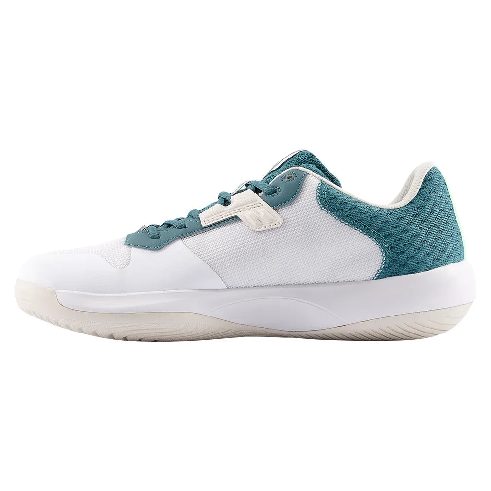 Men`s 696v6 2E Width Tennis Shoes White and Green Footwear New Balance