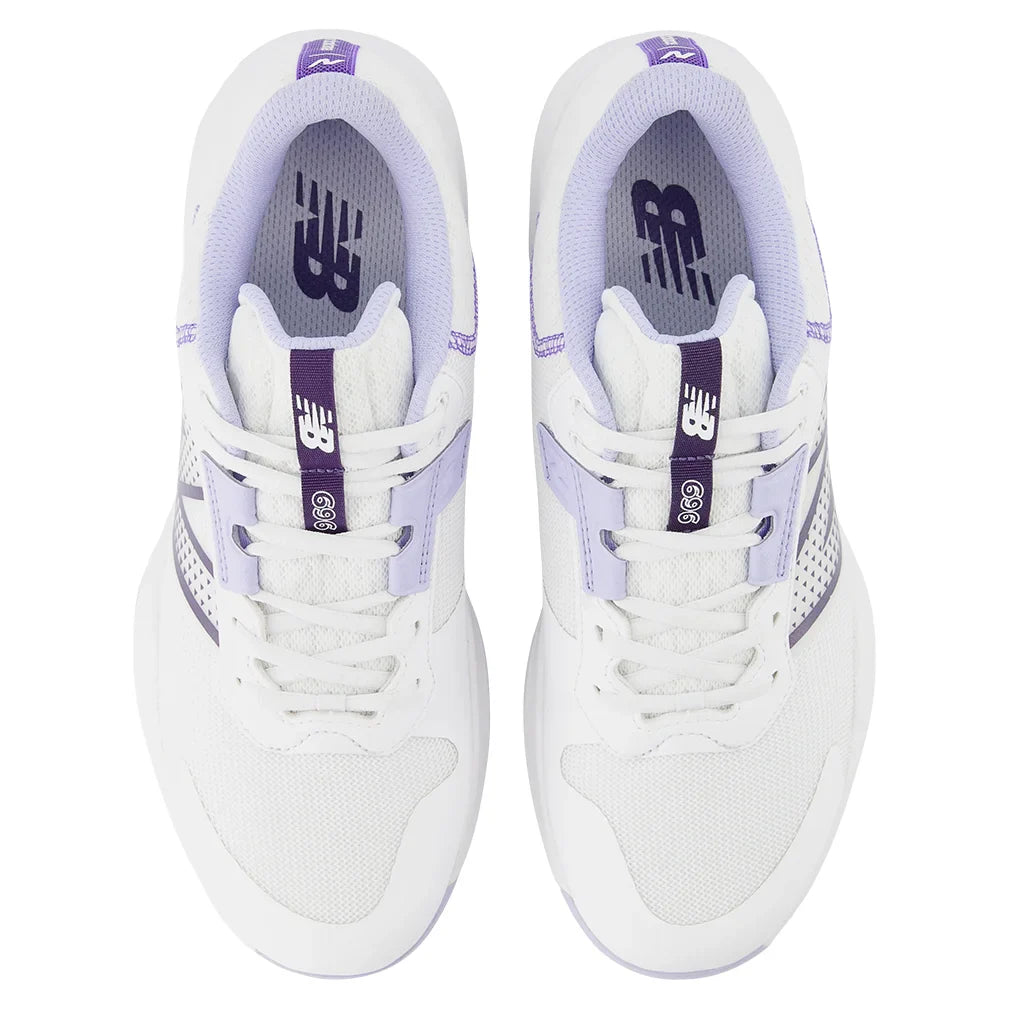 Men`s 696v6 2E Width Tennis Shoes White and Grey Footwear New Balance