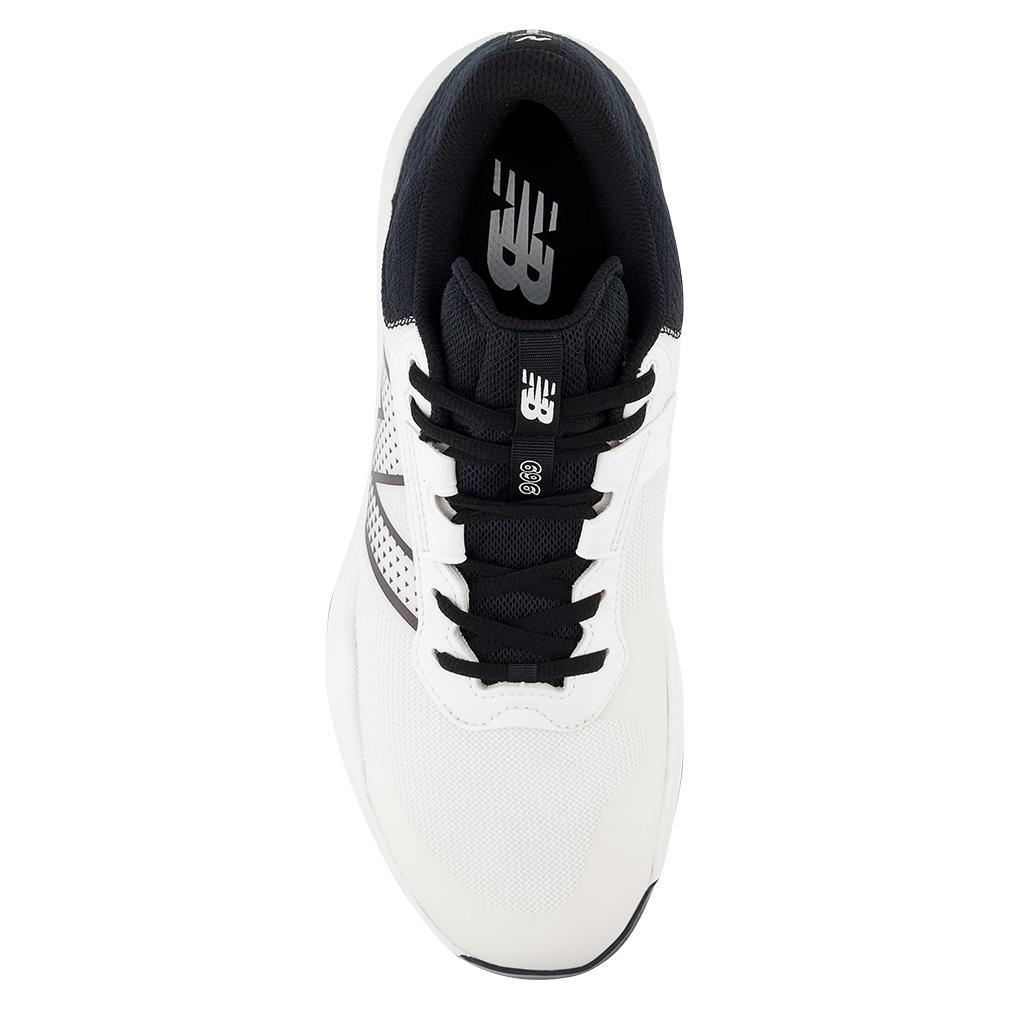 Men's 696v6 D Width Tennis Shoes White and Black Footwear New Balance
