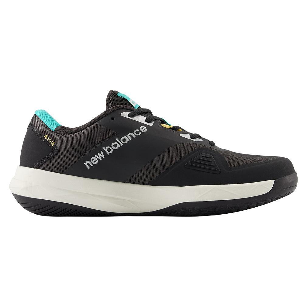 Men`s FuelCell 796v4 2E Width Tennis Shoes Black Cement and Cyber Jade Footwear New Balance