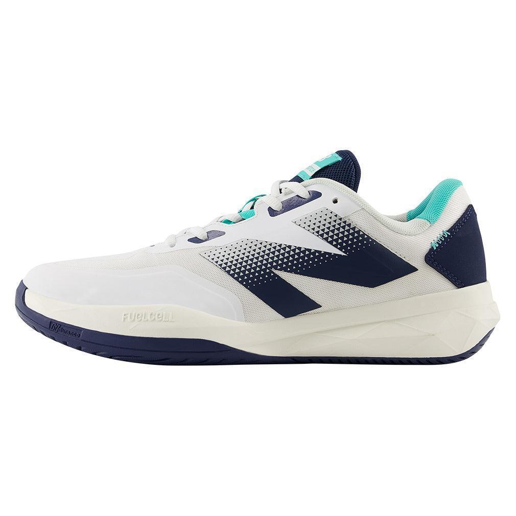 Men`s FuelCell 796v4 2E Width Tennis Shoes White and Navy Footwear New Balance