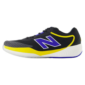 Men`s FuelCell 996v6 D Width Tennis Shoes Black and Blue Gemstone Footwear New Balance