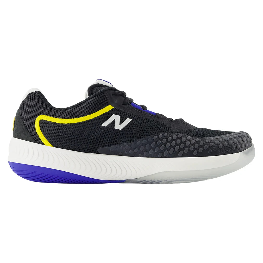 Men`s FuelCell 996v6 2E Width Tennis Shoes Black and Blue Gemstone Footwear New Balance