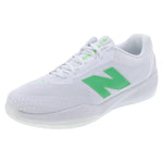 Men`s FuelCell 996v6 2E Width Tennis Shoes White and Green Apple Footwear New Balance