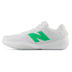 Men`s FuelCell 996v6 D Width Tennis Shoes White and Green Apple Footwear New Balance