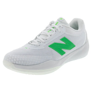 Men`s FuelCell 996v6 D Width Tennis Shoes White and Green Apple Footwear New Balance