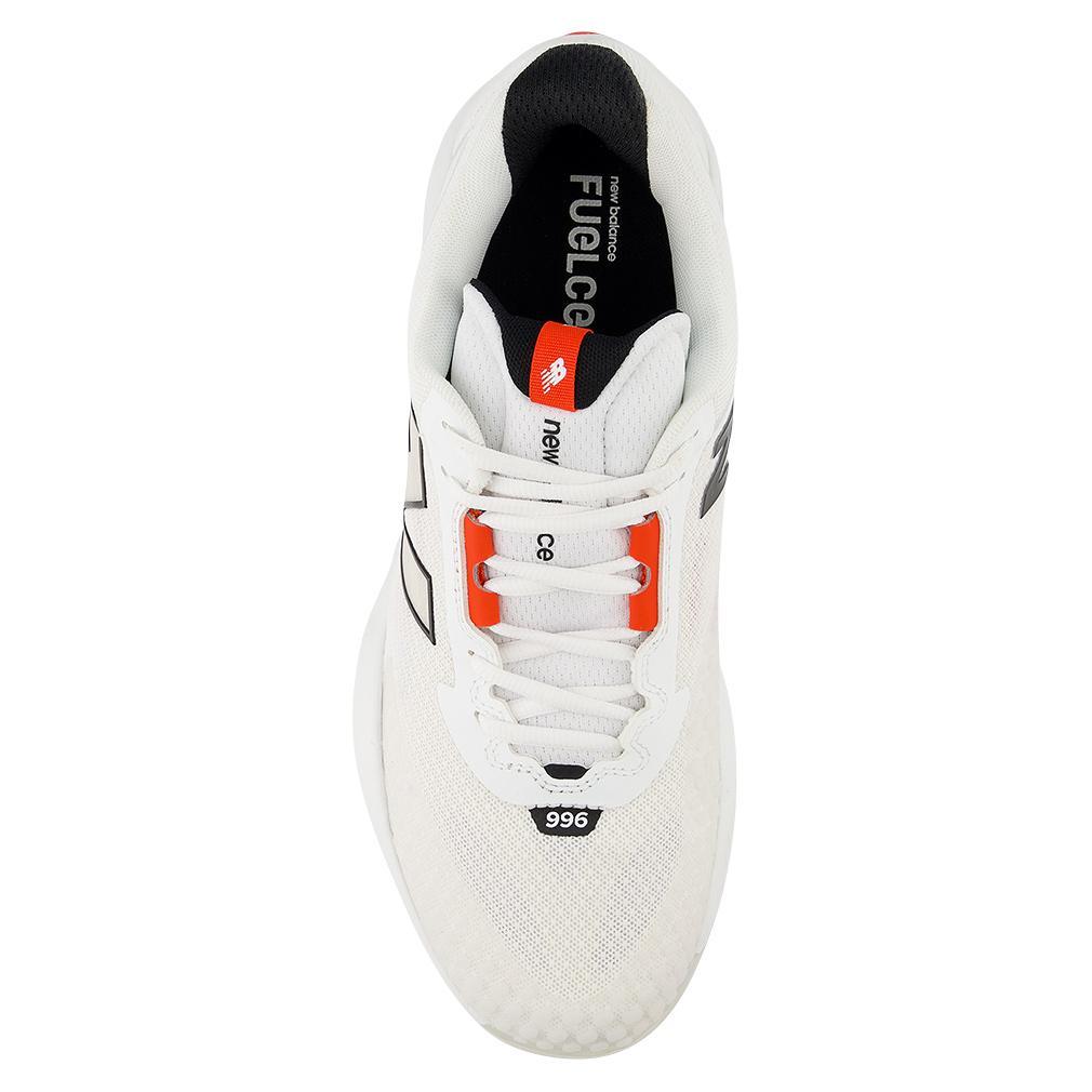 Men`s FuelCell 996v6 2E Width Tennis Shoes White and Black Footwear New Balance