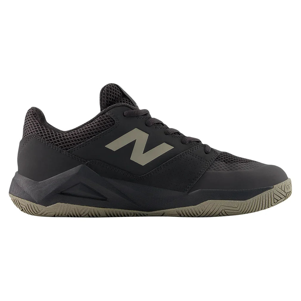 Men`s FuelCell Delray D Width Tennis Shoes Stone and Black Footwear New Balance