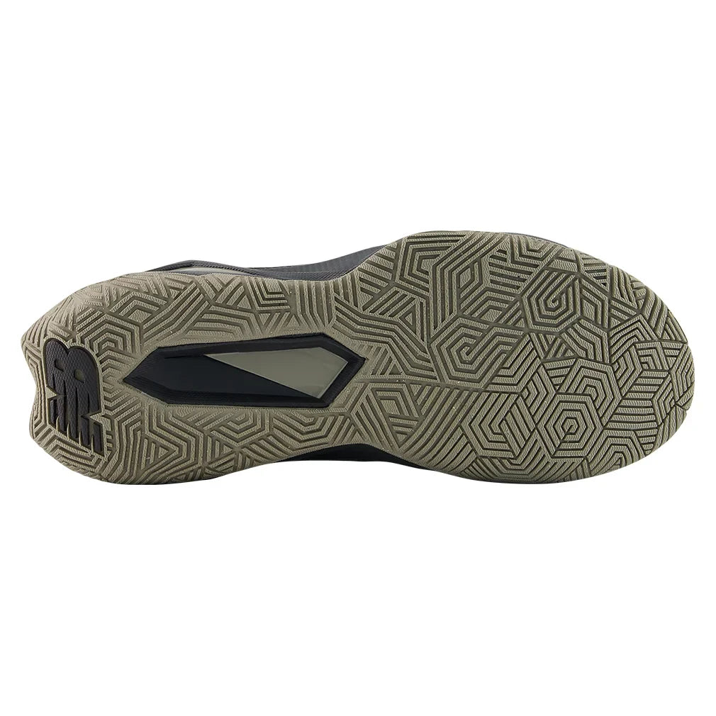 Men`s FuelCell Delray D Width Tennis Shoes Stone and Black Footwear New Balance