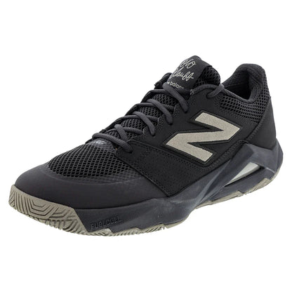 Men`s FuelCell Delray D Width Tennis Shoes Stone and Black Footwear New Balance
