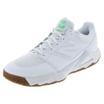 Men`s FuelCell Delray 2E Width Tennis Shoes White and Green Apple Footwear New Balance