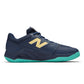 Men`s FuelCell Delray 2E Width Tennis Shoes Navy and Parchment Footwear New Balance