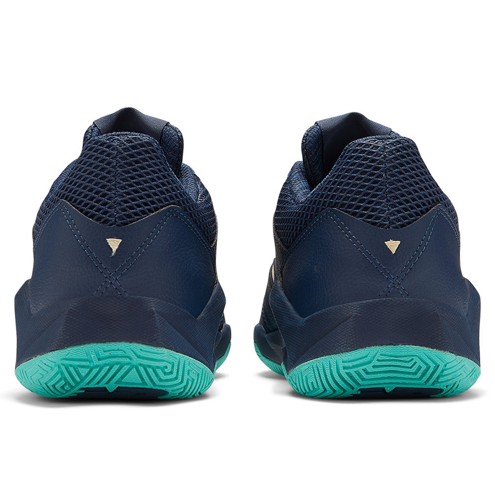 Men`s FuelCell Delray 2E Width Tennis Shoes Navy and Parchment Footwear New Balance