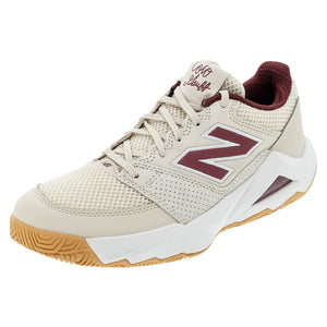 Men`s Coco Delray 2E Width Tennis Shoes Bisque and Monarch Burgundy Footwear New Balance