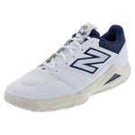 Men`s FuelCell Delray 2E Width Tennis Shoes White and Navy Footwear New Balance