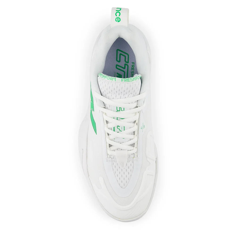 Men`s Fresh Foam X CT-Rally 2E Width Tennis Shoes White and Green Apple Footwear New Balance