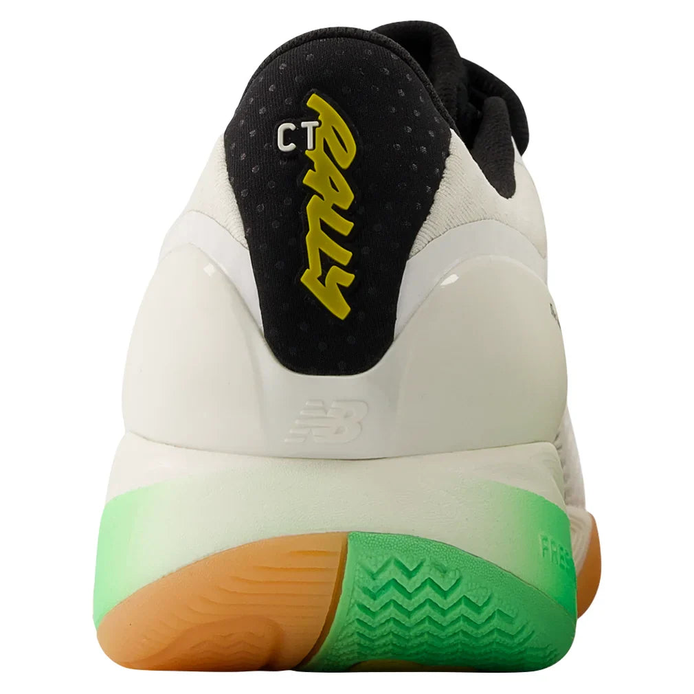 Men`s Fresh Foam X CT-Rally v2 2E Width Tennis Shoes White and Metallic Gold Footwear New Balance