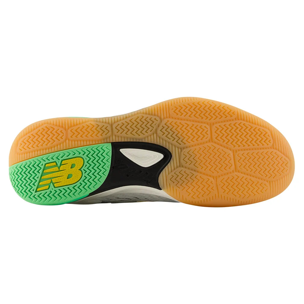 Men`s Fresh Foam X CT-Rally v2 2E Width Tennis Shoes White and Metallic Gold Footwear New Balance