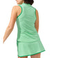 Women`s Mock Neck Tennis Tank Geo Wave Apparel Bobbe