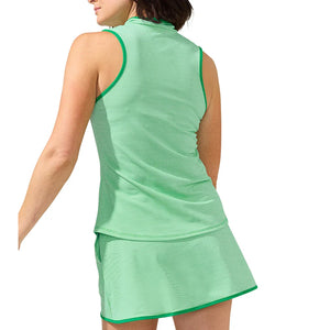 Women`s Mock Neck Tennis Tank Geo Wave Apparel Bobbe