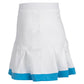 Girl's Pleat Tennis Skort with Trim White Apparel Little Miss Tennis