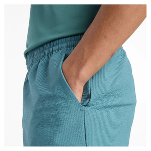 Men`s Tournament Seersucker Tennis Short New Spruce Apparel New Balance