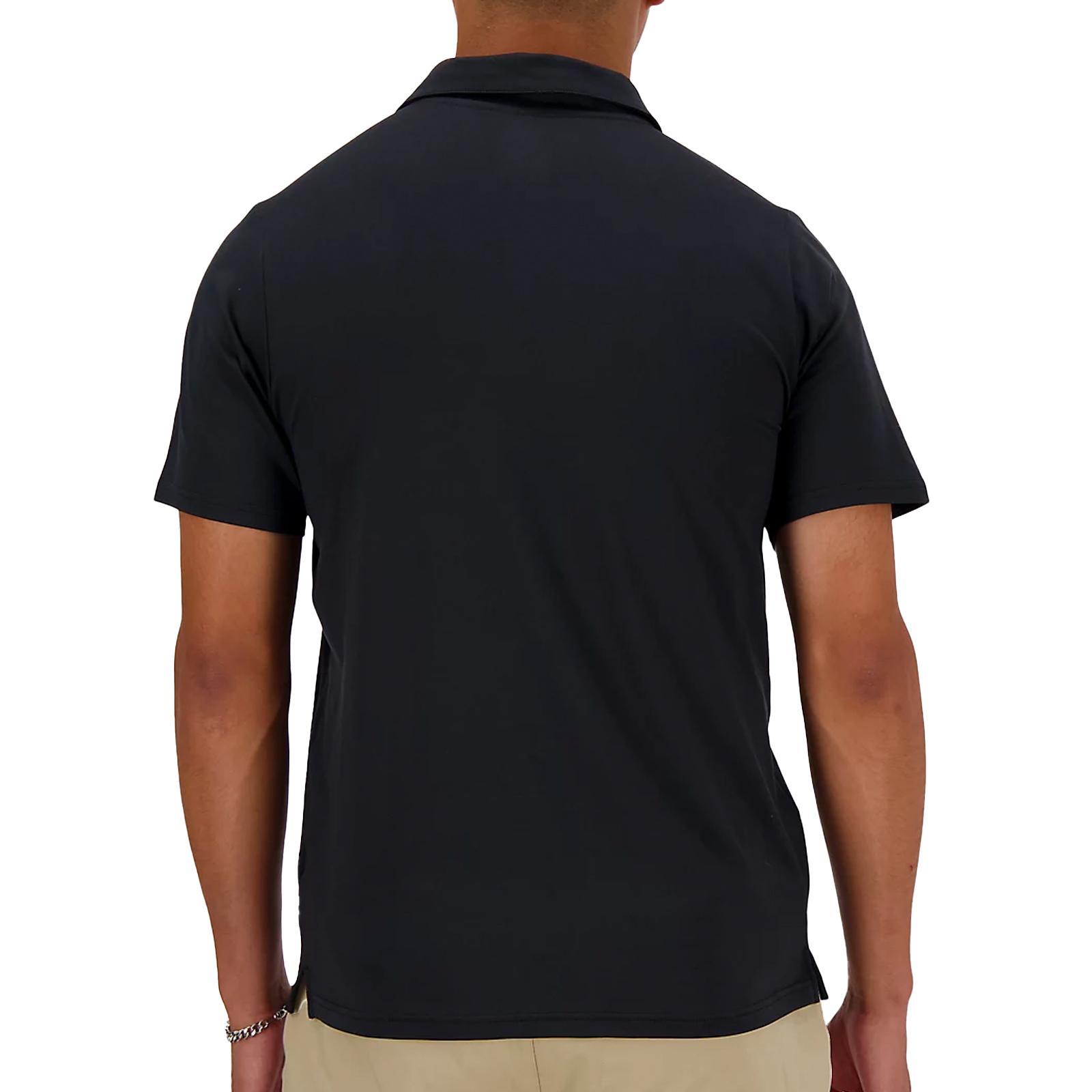 Men's Performance Tennis Polo Black Apparel New Balance