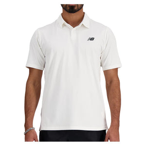 Men's Performance Tennis Polo White Apparel New Balance