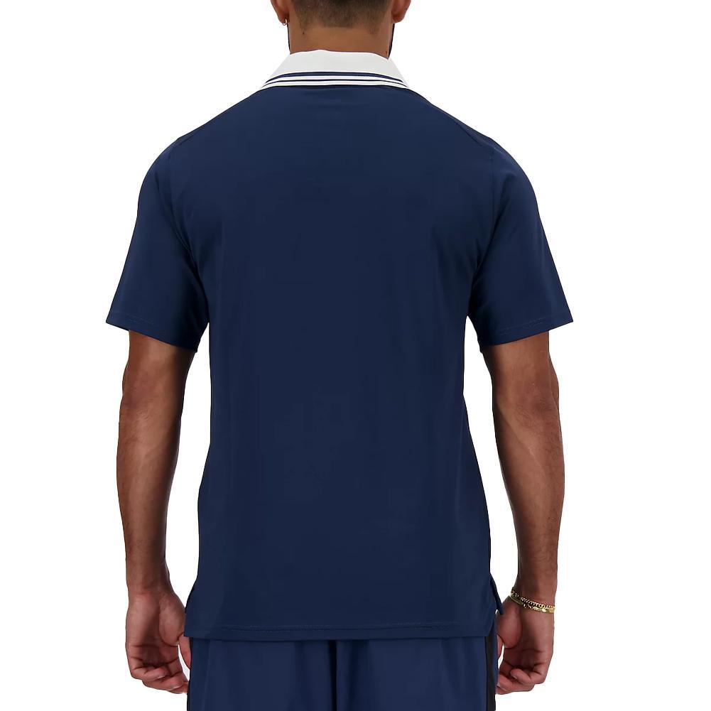 Men's Tournament Tennis Polo Navy Apparel New Balance