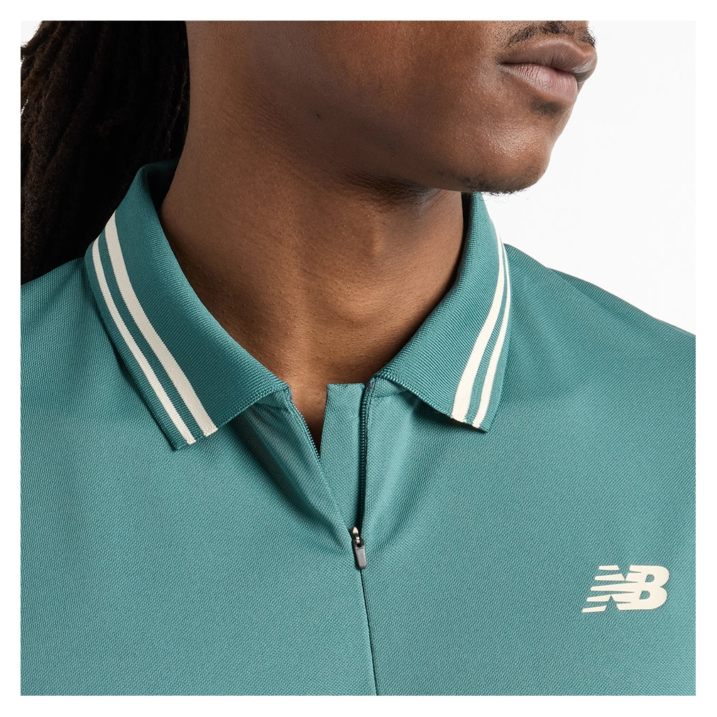 Men`s Tournament Tennis Polo New Spruce Apparel New Balance