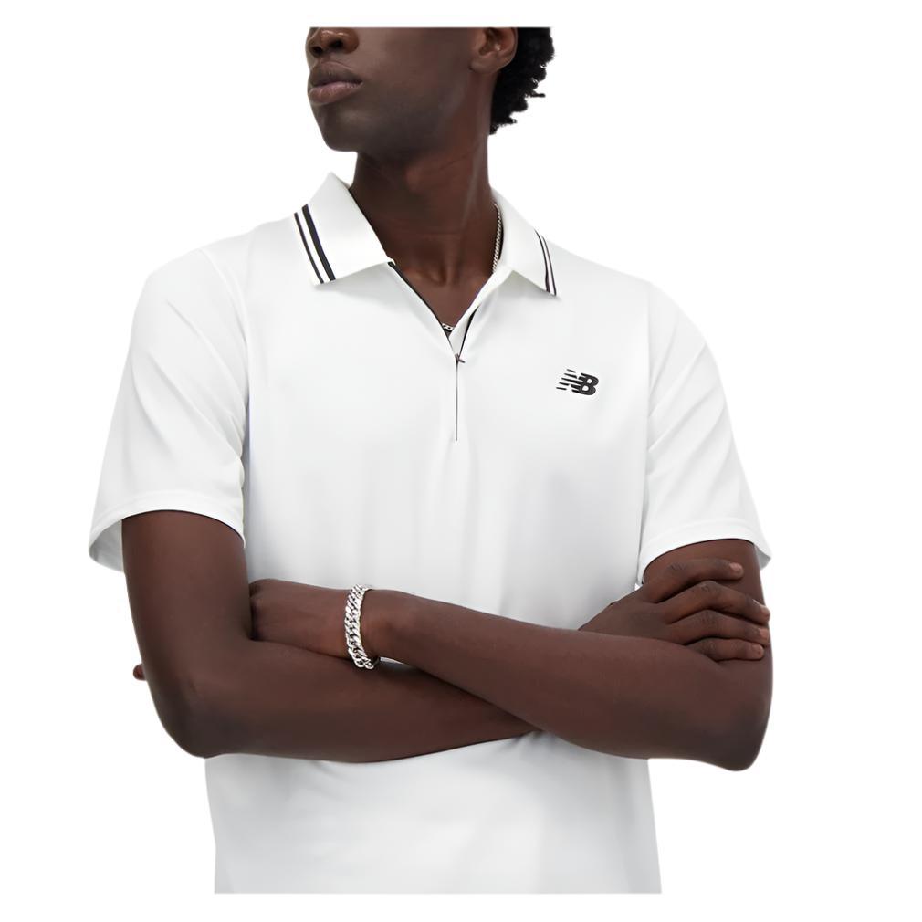 Men's Tournament Tennis Polo White Apparel New Balance