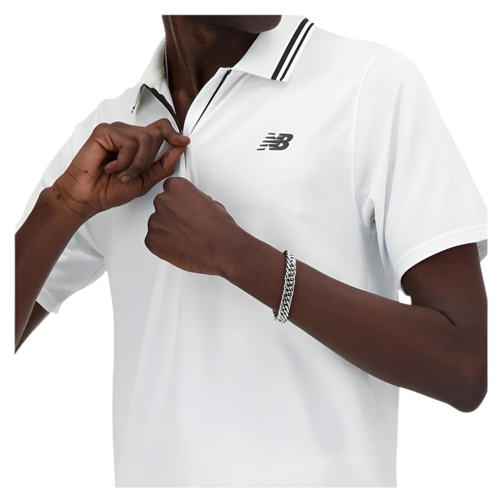 Men's Tournament Tennis Polo White Apparel New Balance