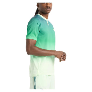 Men`s Printed Tournament Tennis Top Melon Water Apparel New Balance