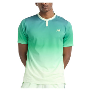 Men`s Printed Tournament Tennis Top Melon Water Apparel New Balance
