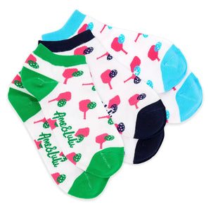 Women's Meet Your Match Pickleball Socks 3 Pack Pink Paddles Socks Ame And Lulu