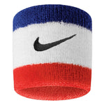Swoosh Tennis Wristbands 2 Pack Habanero Red and Black Accessories Nike