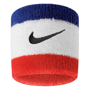 Swoosh Tennis Wristbands 2 Pack Habanero Red and Black Accessories Nike