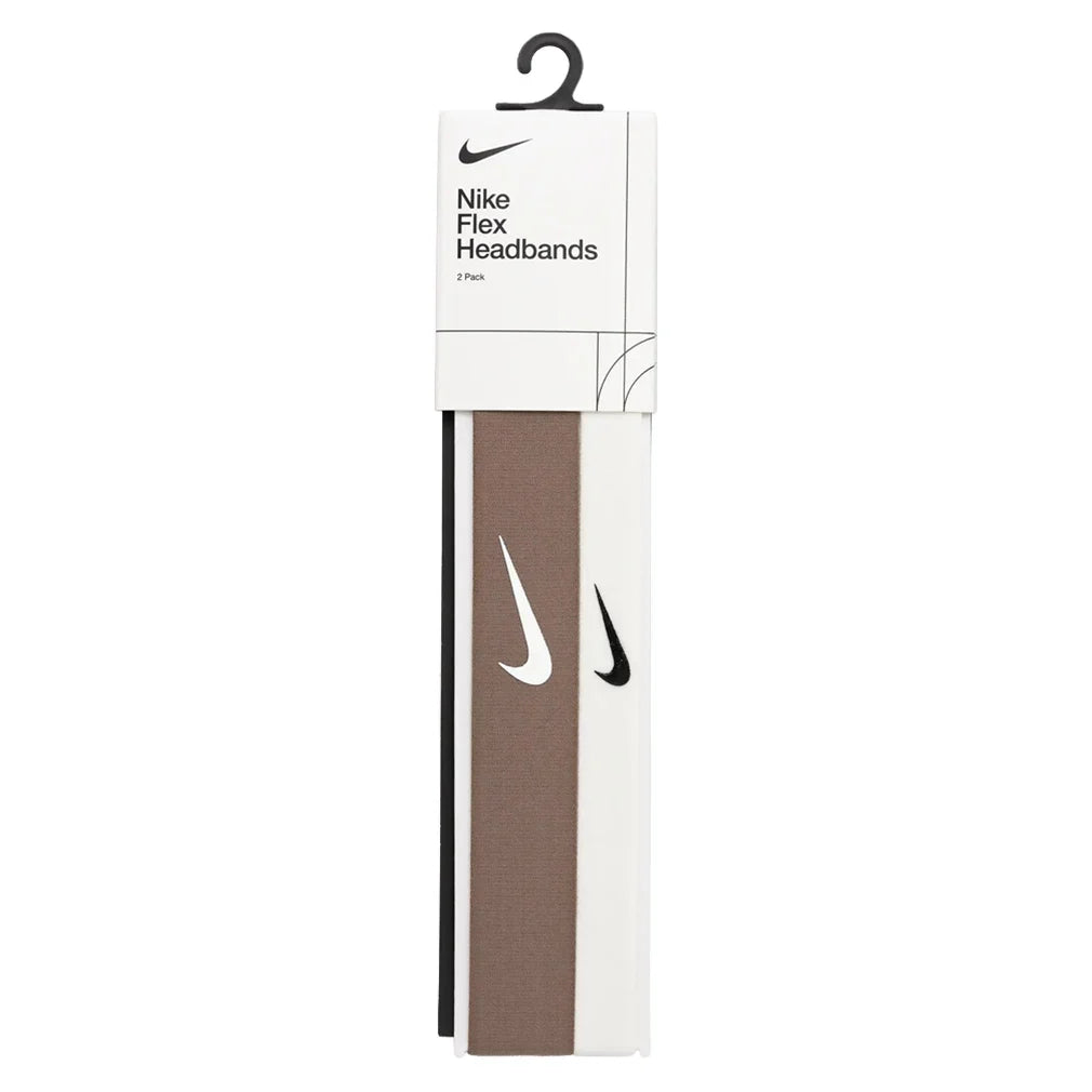 Unisex Flex Training Headband 2 Pack Mink Brown and Sail Accessories Nike