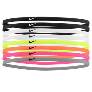 Girl`s Skinny Headband 8 pack Black and White Accessories Nike